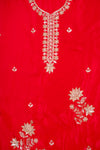 Timeless Elegance Rani Organza Unstitched Salwar Suit With  Organza Dupatta