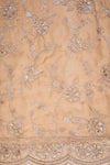 Tussar Organza Unstitched Salwar Suit With Tissue Dupatta