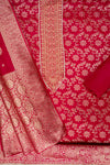 Magenta Cotton Unstitched Salwar Suit With Cotton Dupatta