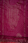 Garnet Shimmer Unstitched Salwar Suit With Shimmer Dupatta
