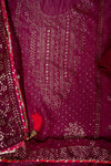 Garnet Shimmer Unstitched Salwar Suit With Shimmer Dupatta