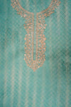 Mint Green Cotton Unstitched Salwar Suit With Cotton Dupatta