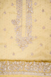 Pista Organza Unstitched Salwar Suit With Organza Dupatta