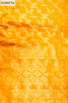 Mustard Cotton Unstitched Salwar Suit With Cotton Dupatta