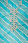 Sky Blue Cotton Unstitched Salwar Suit With Cotton Dupatta
