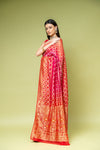 Rani Khaddi Georgette Saree With Unstitched Blouse