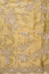 Pista Cutdana, Sequence, Swarovski, Zarkan & Zari Threadwork Organza Unstitched Salwar Suit With Organza Dupatta