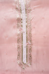 Onion Bead, Sequence & Zari Threadwork Organza Unstitched Salwar Suit With Chiffon Dupatta
