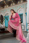Rani Georgette Readymade Sharara Set With Georgette Dupatta