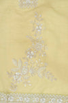 Pista Bead, Sequence & Zari Threadwork Organza Unstitched Salwar Suit With Organza Dupatta