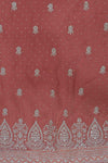 Onion Sequence, Swarovski & Zari Threadwork Organza Unstitched Salwar Suit With Organza Dupatta
