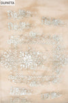 Tussar Gotta Patti, Swarovski, Zari Threadwork & Digital Printed Organza Unstitched Salwar Suit With Organza Dupatta
