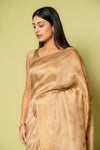 Tussar Banarasi Silk Saree With Unstitched Blouse