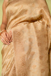 Tussar Banarasi Silk Saree With Unstitched Blouse
