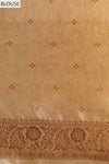 Tussar Banarasi Silk Saree With Unstitched Blouse