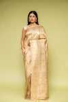 Tussar Banarasi Silk Saree With Unstitched Blouse