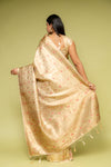 Tussar Banarasi Silk Saree With Unstitched Blouse
