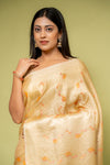 Tussar Banarasi Silk Saree With Unstitched Blouse