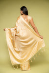 Tussar Banarasi Silk Saree With Unstitched Blouse