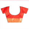 Red Banarasi Silk Saree With Unstitched Blouse