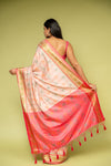 Tussar Banarasi Silk Saree With Unstitched Blouse