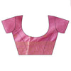 Mauve Banarasi Silk Saree With Unstitched Blouse