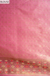 Mauve Banarasi Silk Saree With Unstitched Blouse