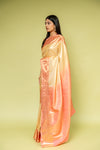 Tussar Banarasi Silk Saree With Unstitched Blouse