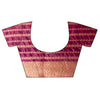 Garnet Banarasi Silk Saree With Unstitched Blouse
