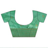 Mint Green Banarasi Silk Saree With Unstitched Blouse
