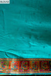 Rama Banarasi Silk Saree With Unstitched Blouse