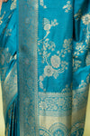 Peacock Banarasi Silk Saree With Unstitched Blouse