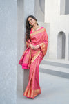 Timeless Elegance Rani Silk Saree With Unstitched Blouse