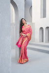 Timeless Elegance Rani Silk Saree With Unstitched Blouse