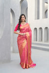 Timeless Elegance Rani Silk Saree With Unstitched Blouse