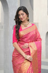Timeless Elegance Rani Silk Saree With Unstitched Blouse
