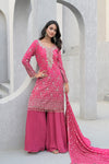 Timeless Elegance Rani Gajari Tusser Readymade Suit And Sharara With Organza Dupatta