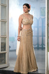 Timeless Beauty Tussar Net Lehenga Set And Organza Dupatta With Readymade Blouse