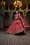 Rani Fine Raw Silk lehenga Set With Net Dupatta