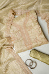 Soft Heritage Pista Crush Tissue Unstitched Salwar Suit With Tissue Dupatta