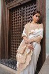 Tussar Organza Embroidered Saree With Unstitched Blouse