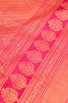 Violet South Indian Silk Woven Zari Saree With Unstitched Blouse