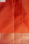Maroon Banarasi Woven Zari Cotton Saree With Unstitched Blouse