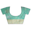Tea Green Banarasi Woven Zari Cotton Saree With Unstitched Blouse