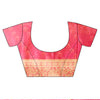 Gajari Banarasi Woven Zari Cotton Saree With Unstitched Blouse