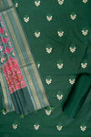 Mehndi Woven Zari Cotton Unstitched Salwar Suit With Cotton Dupatta