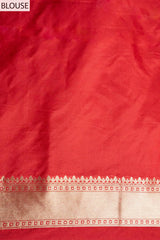 Maroon Banarasi Silk Woven Zari Saree With Unstitched Blouse(Ft:-Sunitha Scharma)