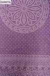 Mauve Bead, Mirror Sheet, Threadwork & Bandhini Printed Cotton Unstitched Salwar Suit With Cotton Dupatta