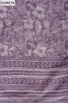 Mauve Sequence, Zari Threadwork & Bandhini Printed Cotton Unstitched Salwar Suit With Cotton Dupatta