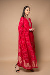 Rani Georgette Readymade Suit And Pant With Tissue Dupatta